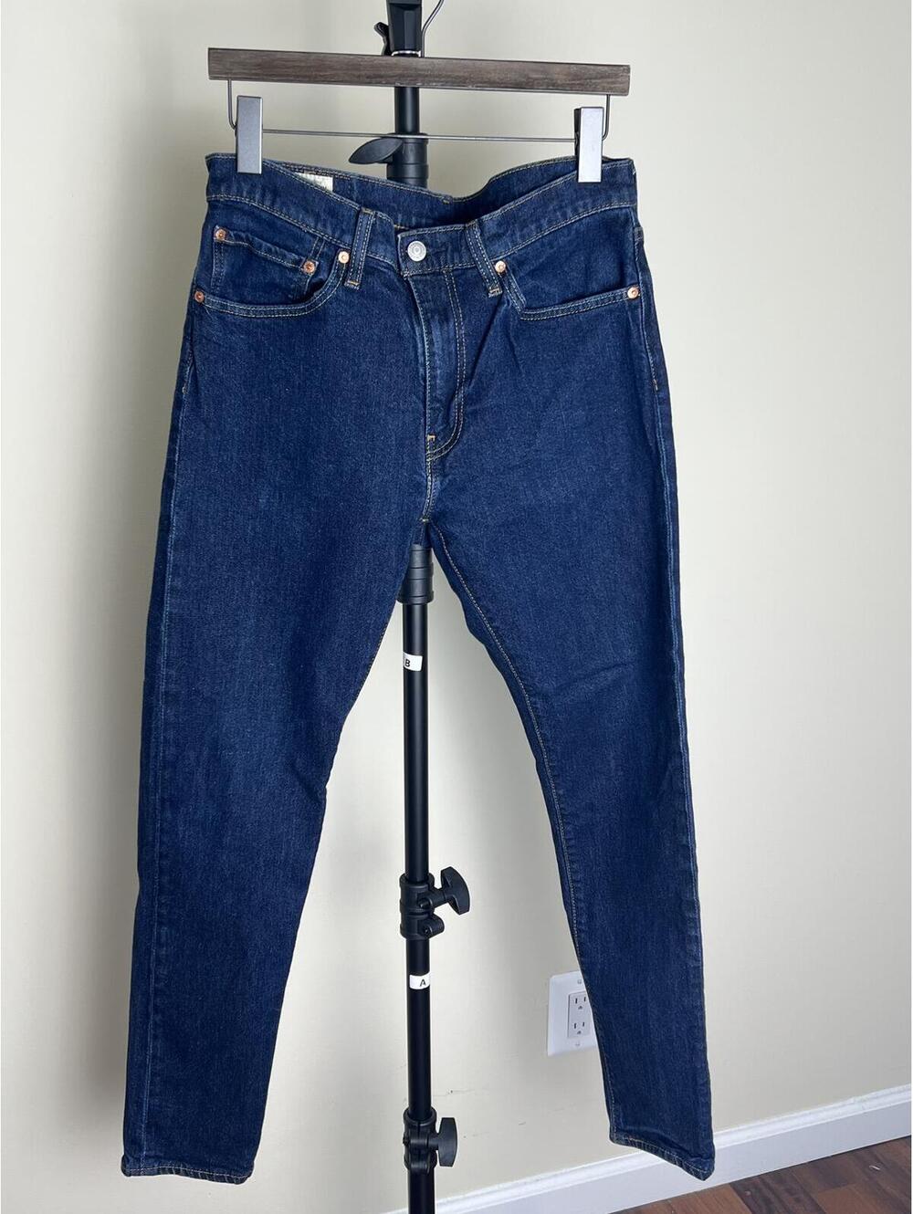 Levi’s 512 Slim Taper Jeans Big E Premium Dark Wash Denim Men’s W34 L32